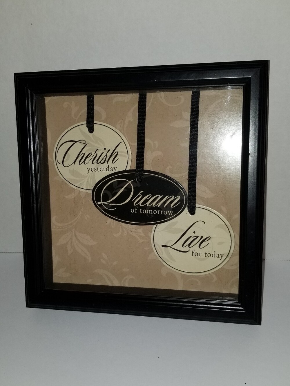 Inspirational Wall Frame  Cherish Dream Live